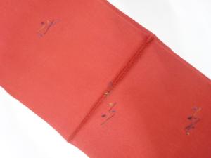 未使用品　正絹　刺繍　帯揚げ